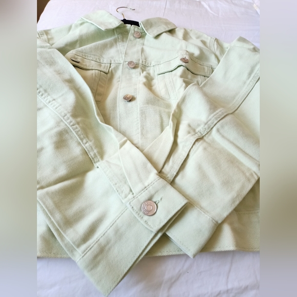 H&M Pastel Green Cotton Jacket - Picture 4 of 6